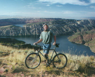 Spend a while looking over the view of Flaming Gorge.