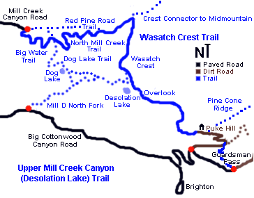 Mill Creek Canyon Trail Map