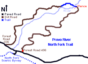 Provo North Fork Trail Map